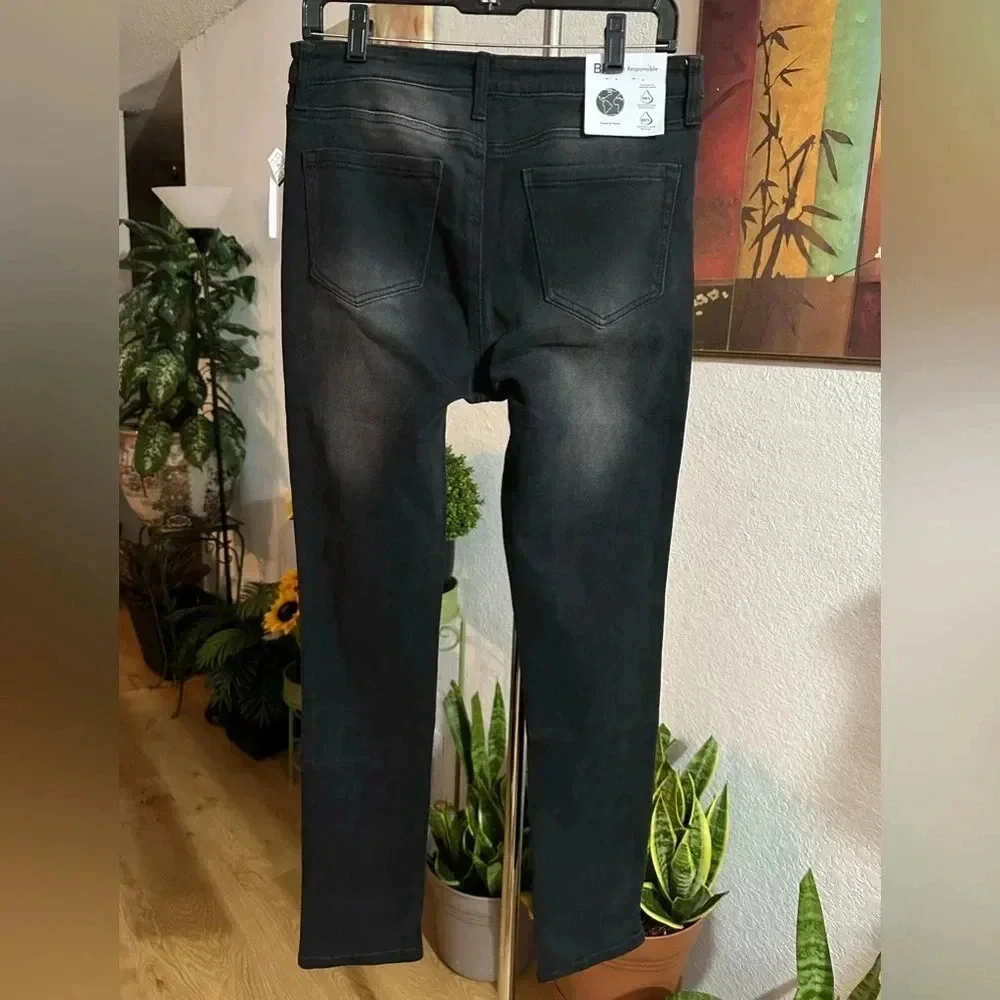 BP black paint splatter design jeans size 31/30 - Picture 2 of 10